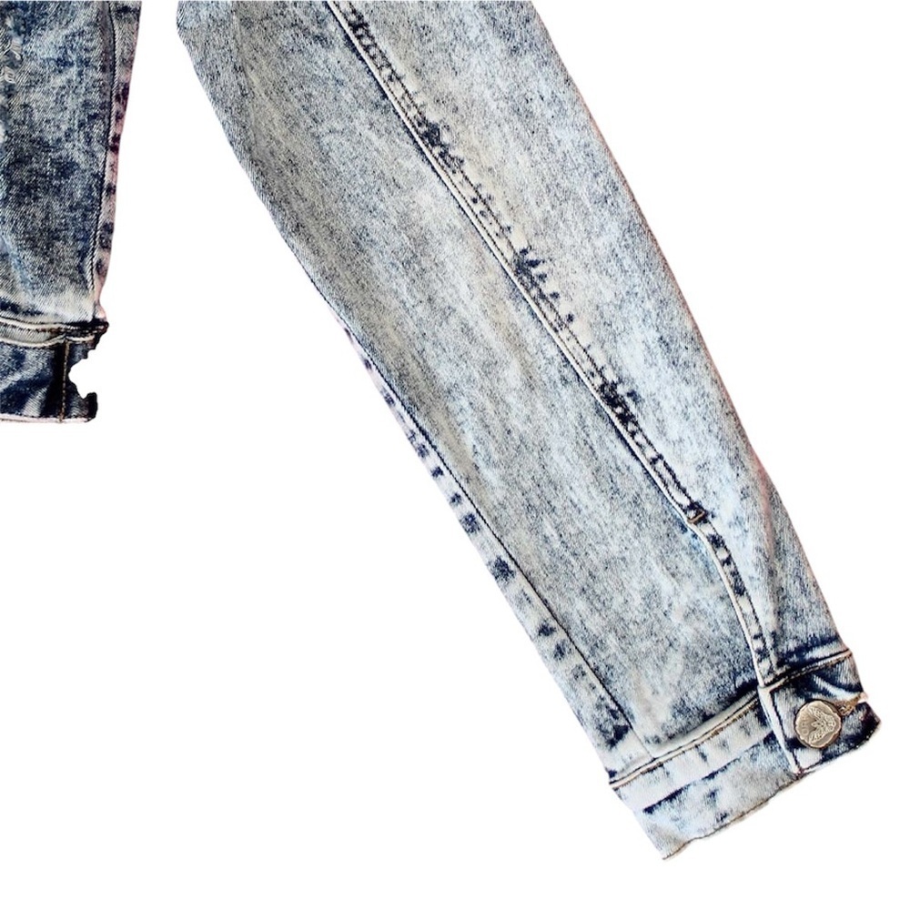 Iconic Rock Jimmy Hendrix Custom Denim Jacket - S/M - Sexy Party Cocktail - Madz - Picture 16 of 17